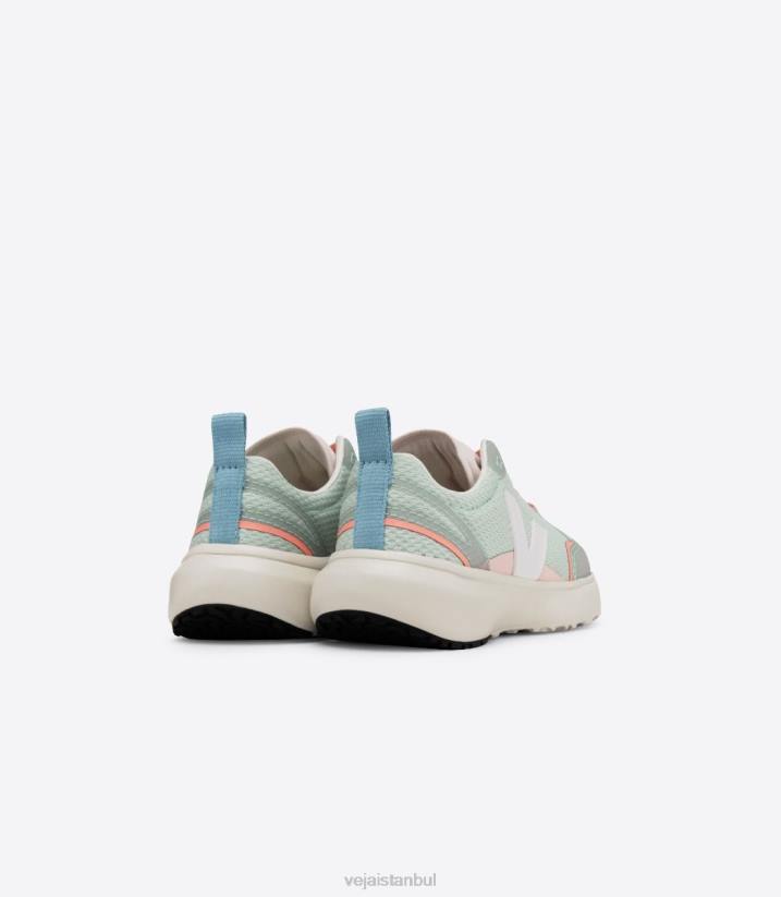 40N6390Veja kanarya elastik bağcıklar alveomesh matcha beyaz