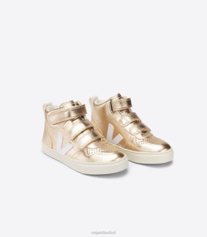 40N6347Veja v-10 orta kromsuz deri platin beyazı