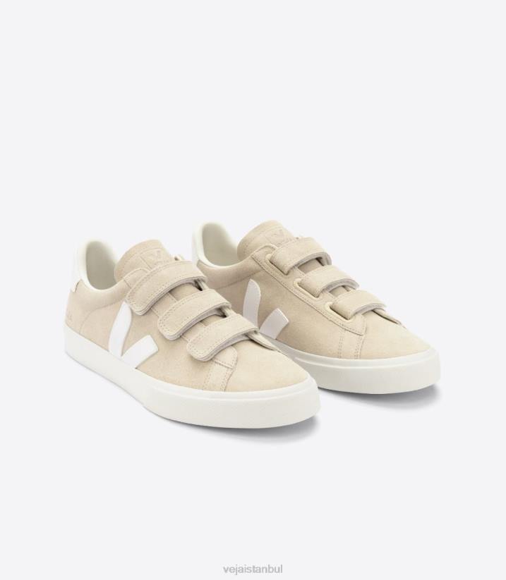 40N6114Veja recife kromsuz deri badem beyazı